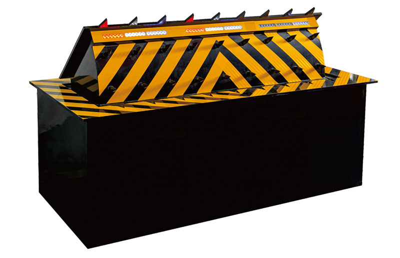 液压翻板路障机